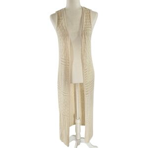 Boho Crochet Maxi Carsigan